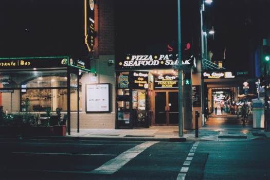 Adelaide-Night-Street-Photography---Restaurant-Bar-Lights